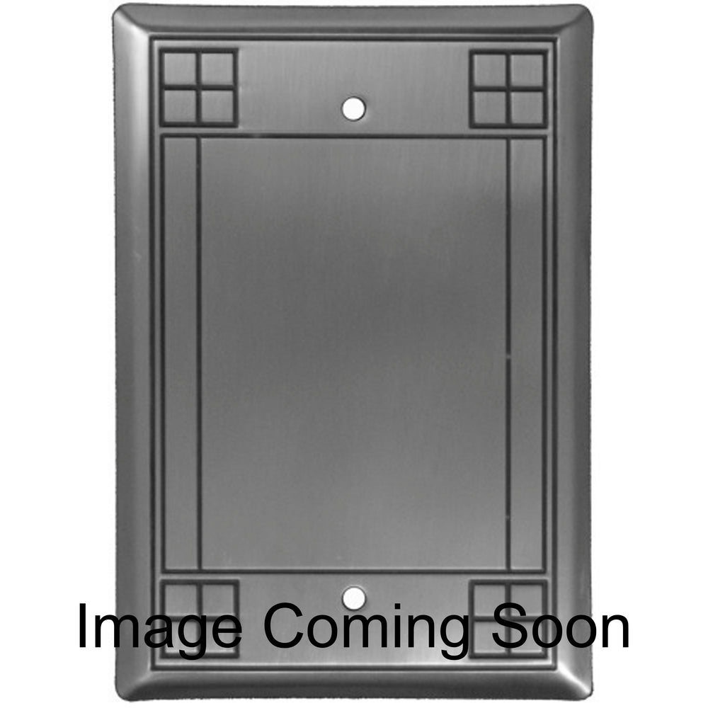 Arts and Crafts Oil Rubbed Copper Blank Switchplate