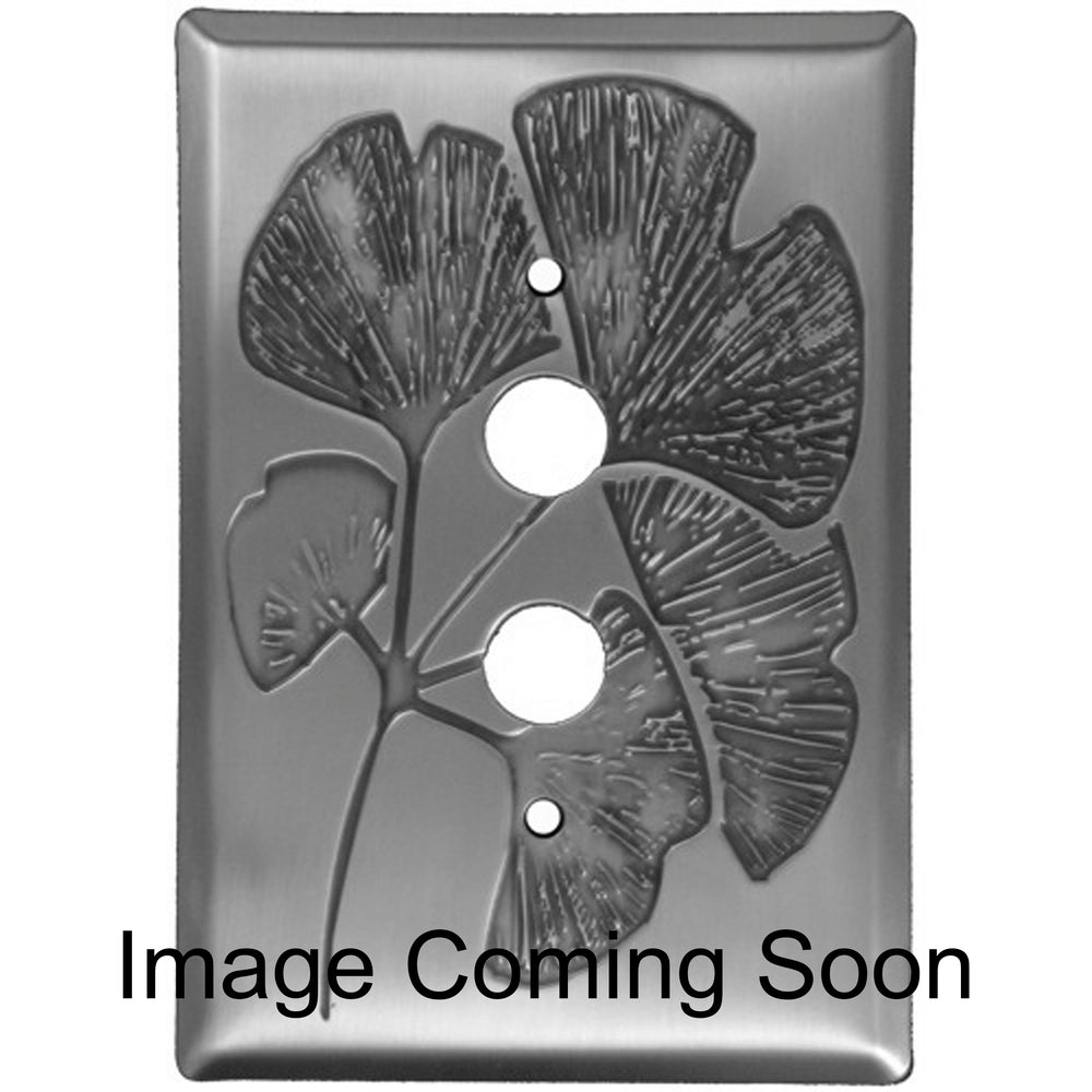 Ginkgo Oil Rubbed Copper 1 Pushbutton Switchplate