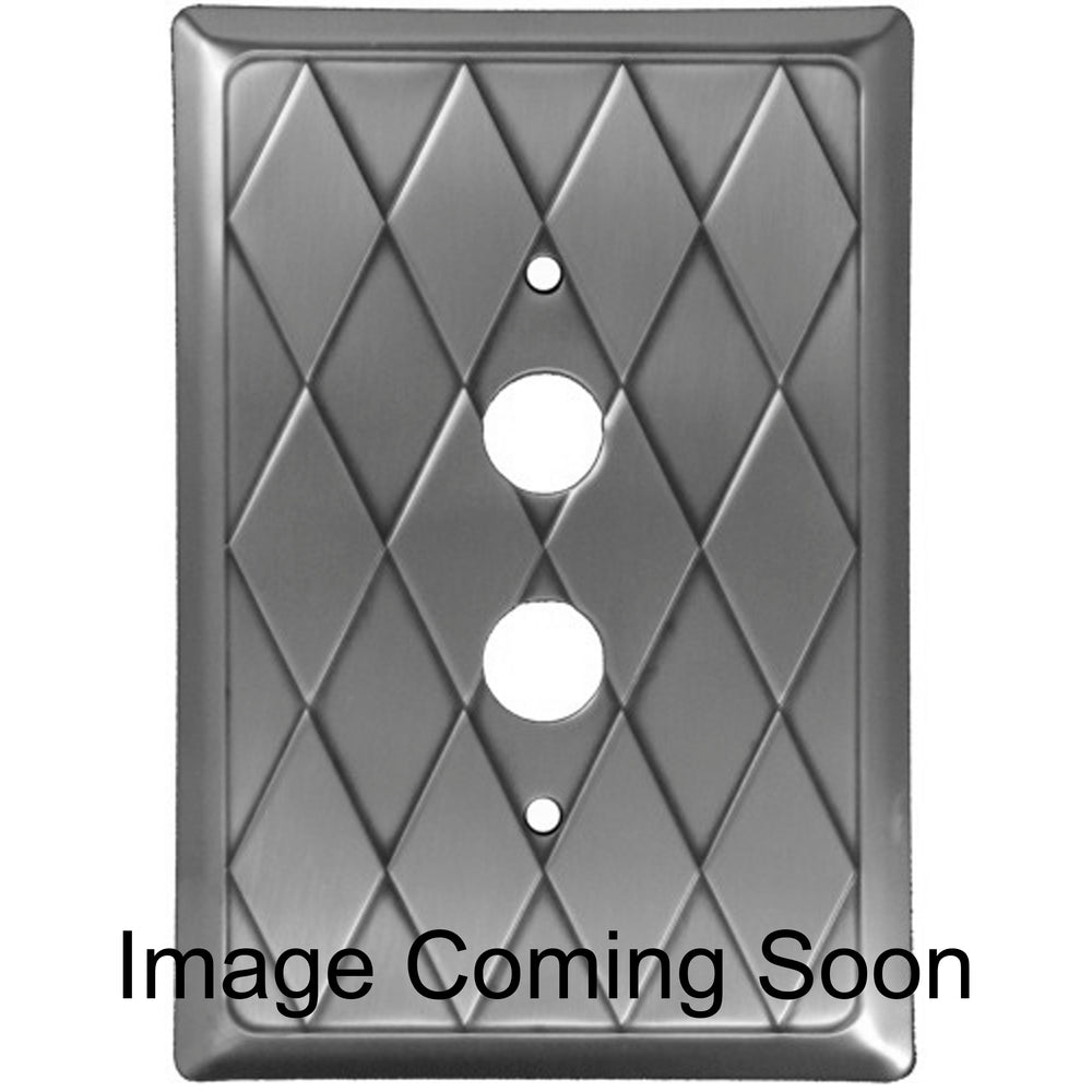Diamond Stainless Steel 1 Pushbutton Switchplate