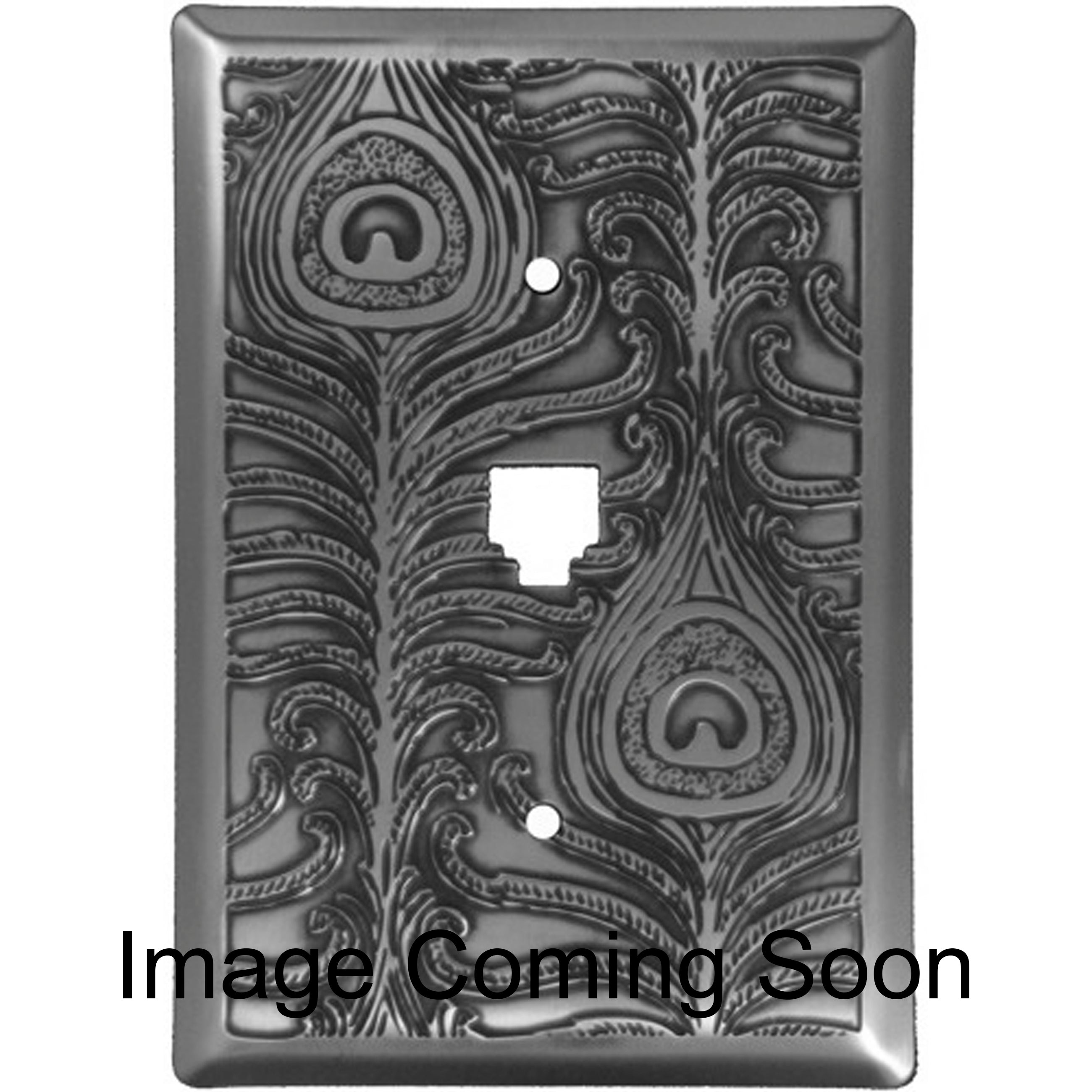 Peacock Stainless Steel Phone Switchplate w/ Hardware