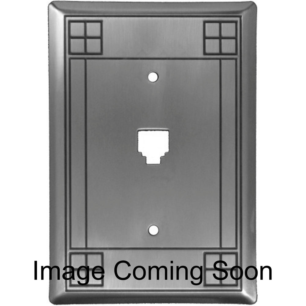Arts and Crafts Oil Rubbed Copper Phone Switchplate w/ Hardware
