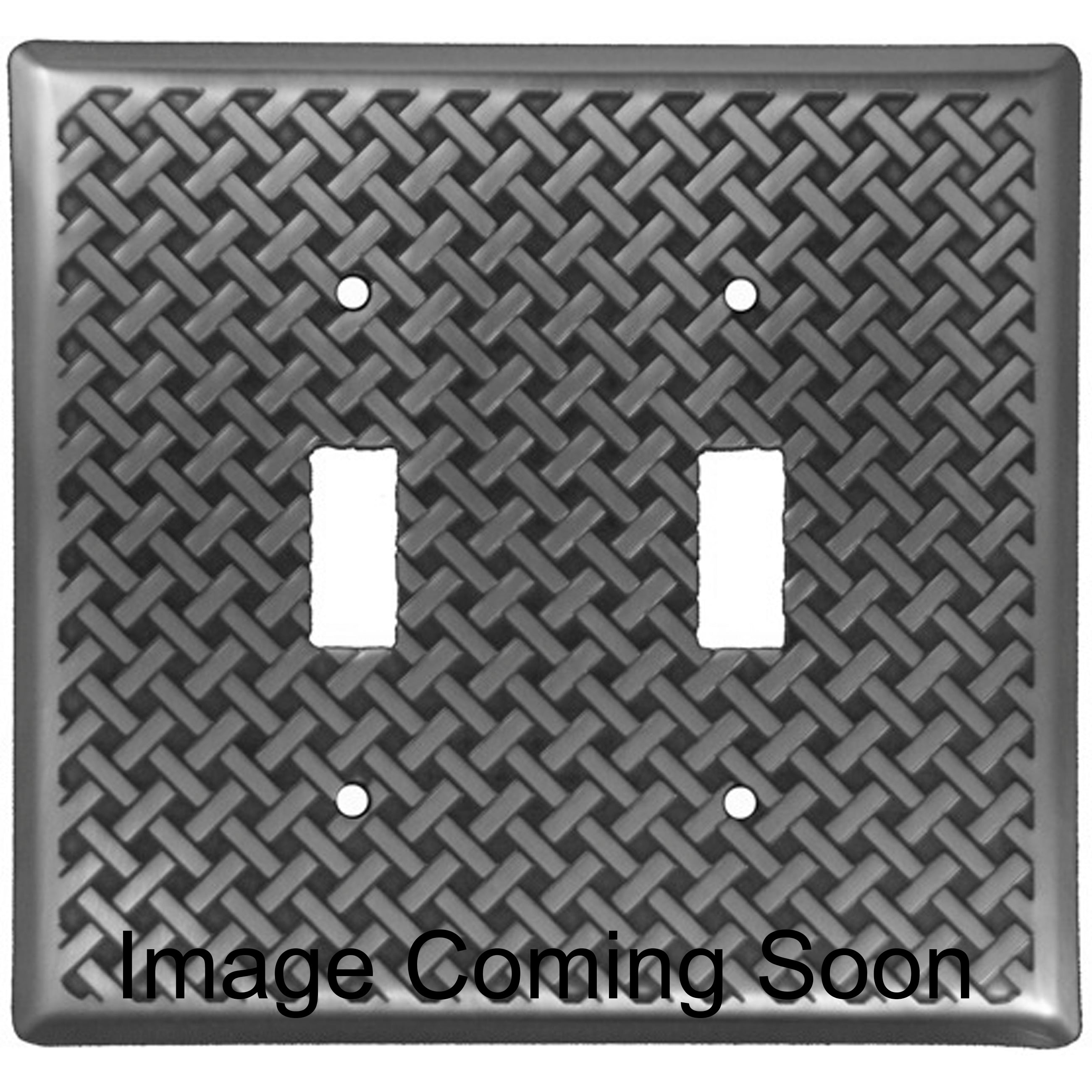 Weave Stainless Steel Double Toggle Switchplate