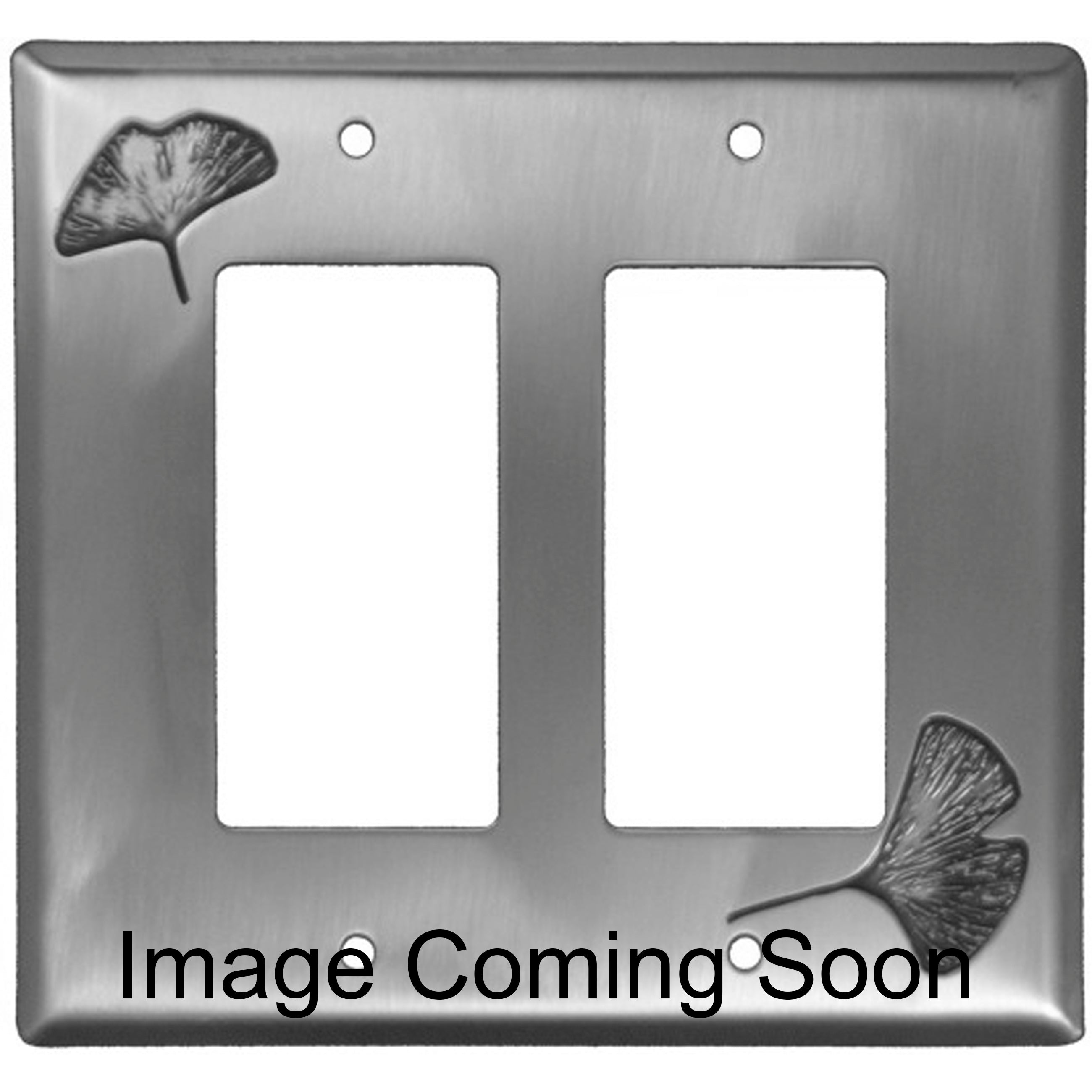 Ginkgo Oil Rubbed Copper Double Rocker Switchplate:Wallplatesonline.com