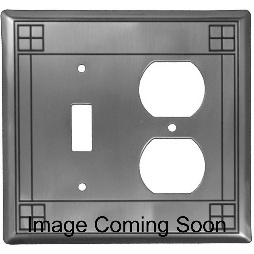 Arts and Crafts Oil Rubbed Copper Toggle / Duplex Switchplate