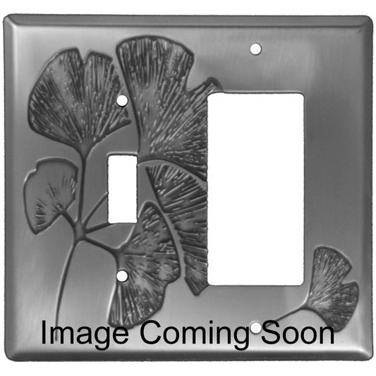Ginkgo Stainless Steel Toggle / Rocker Switchplate