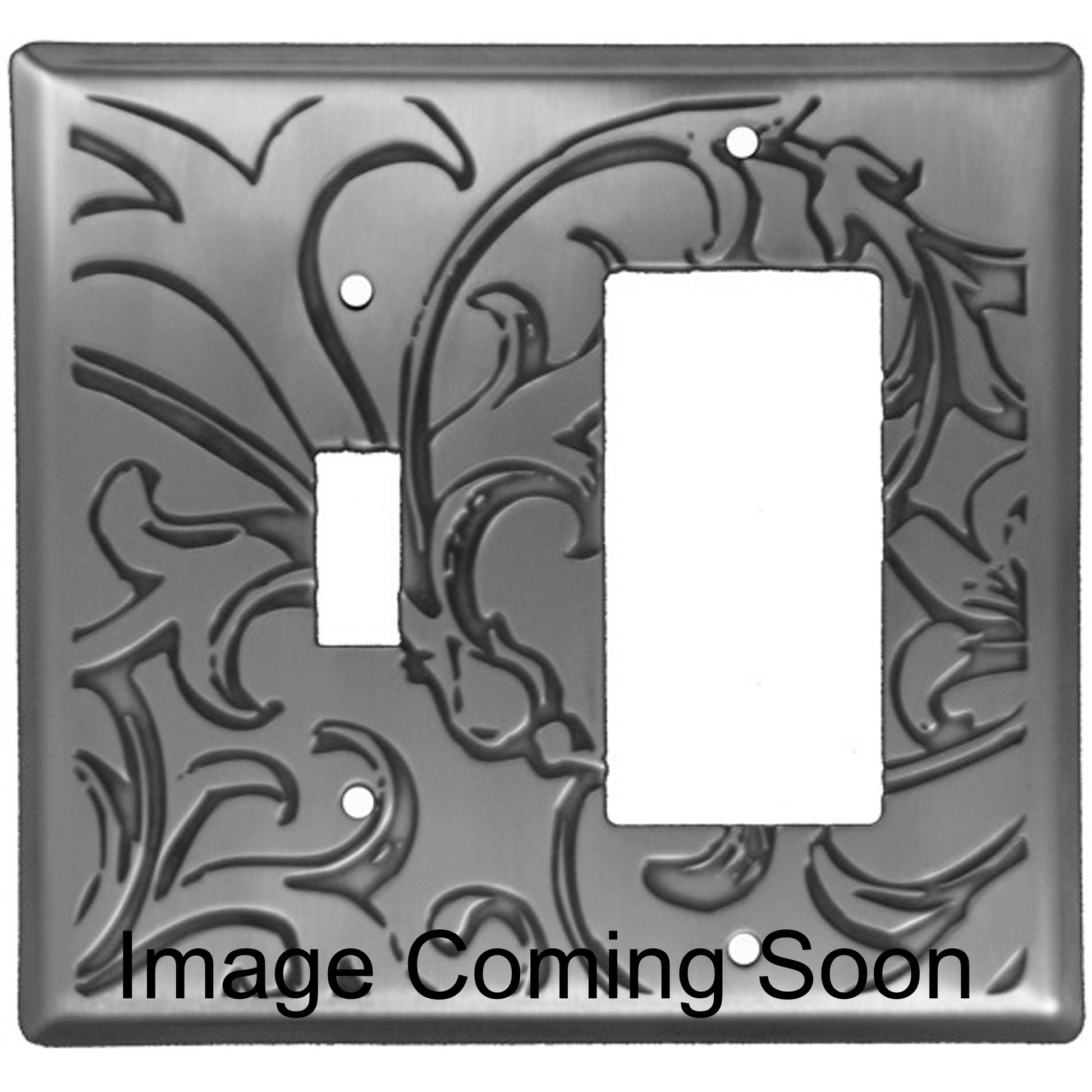 Victorian Stainless Steel Toggle / Rocker Switchplate