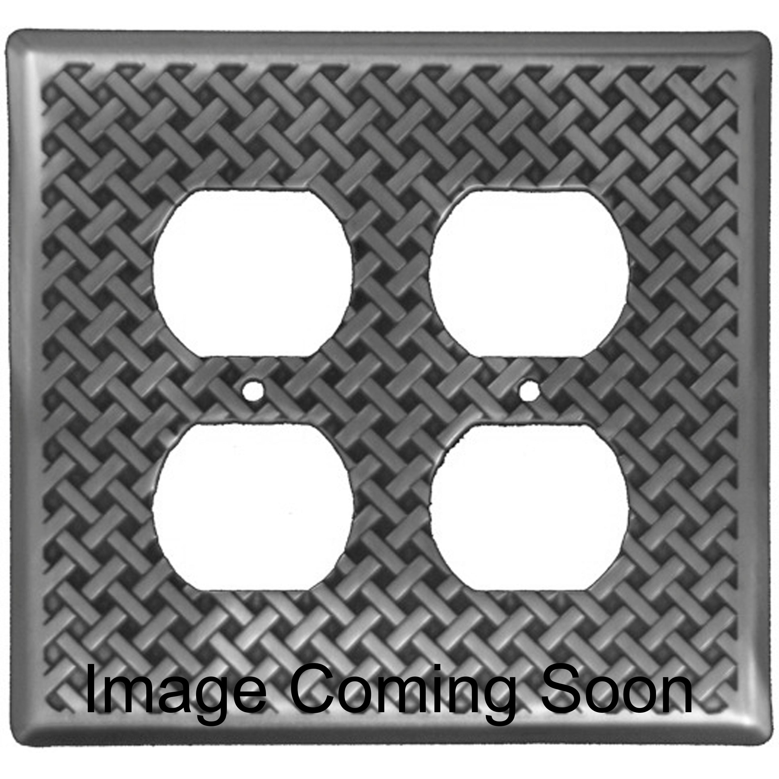 Weave Stainless Steel 2 Duplex Outlet Switchplate