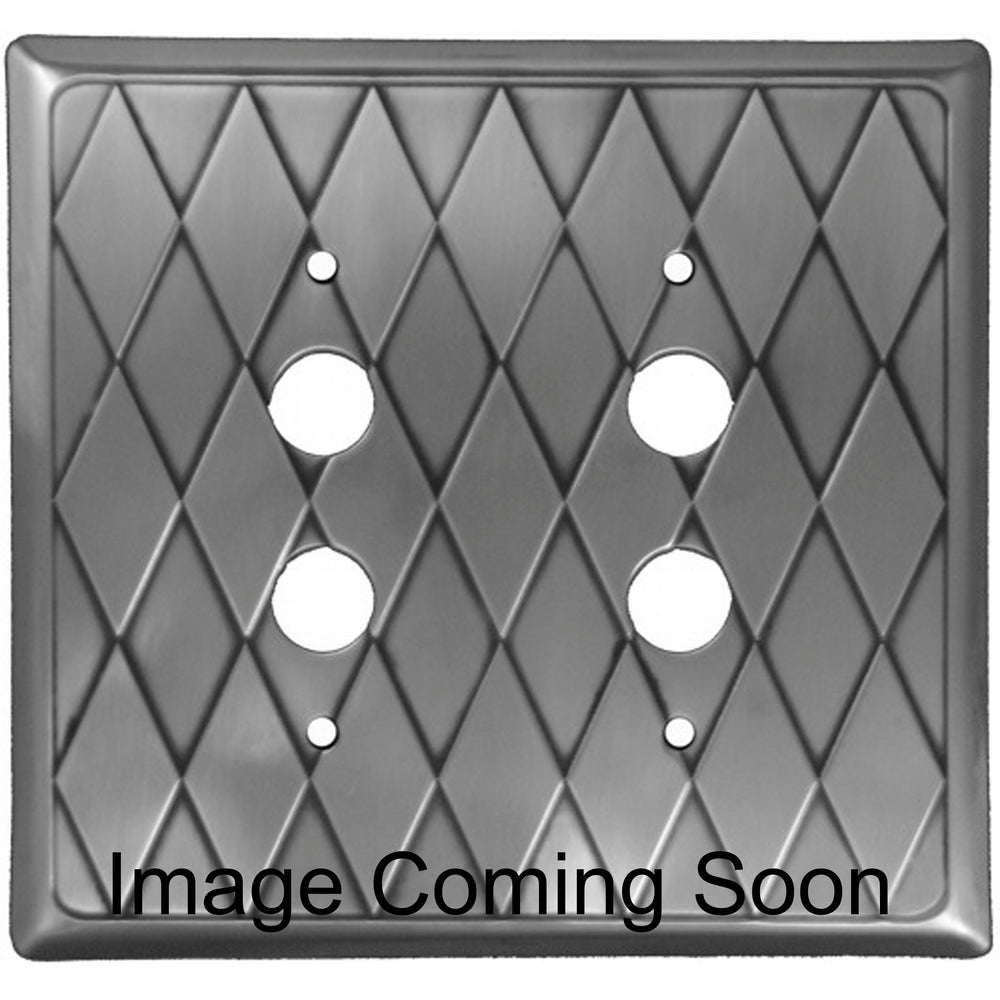 Diamond Stainless Steel 2 PushbuttonSwitchplate