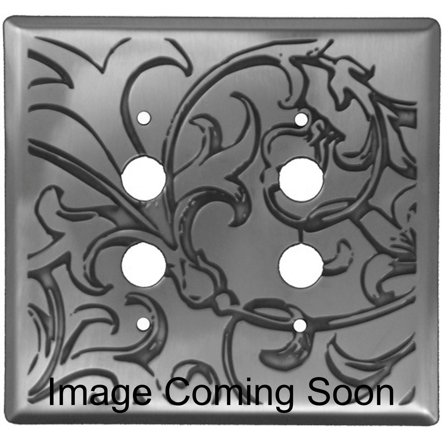 Victorian Stainless Steel 2 PushbuttonSwitchplate