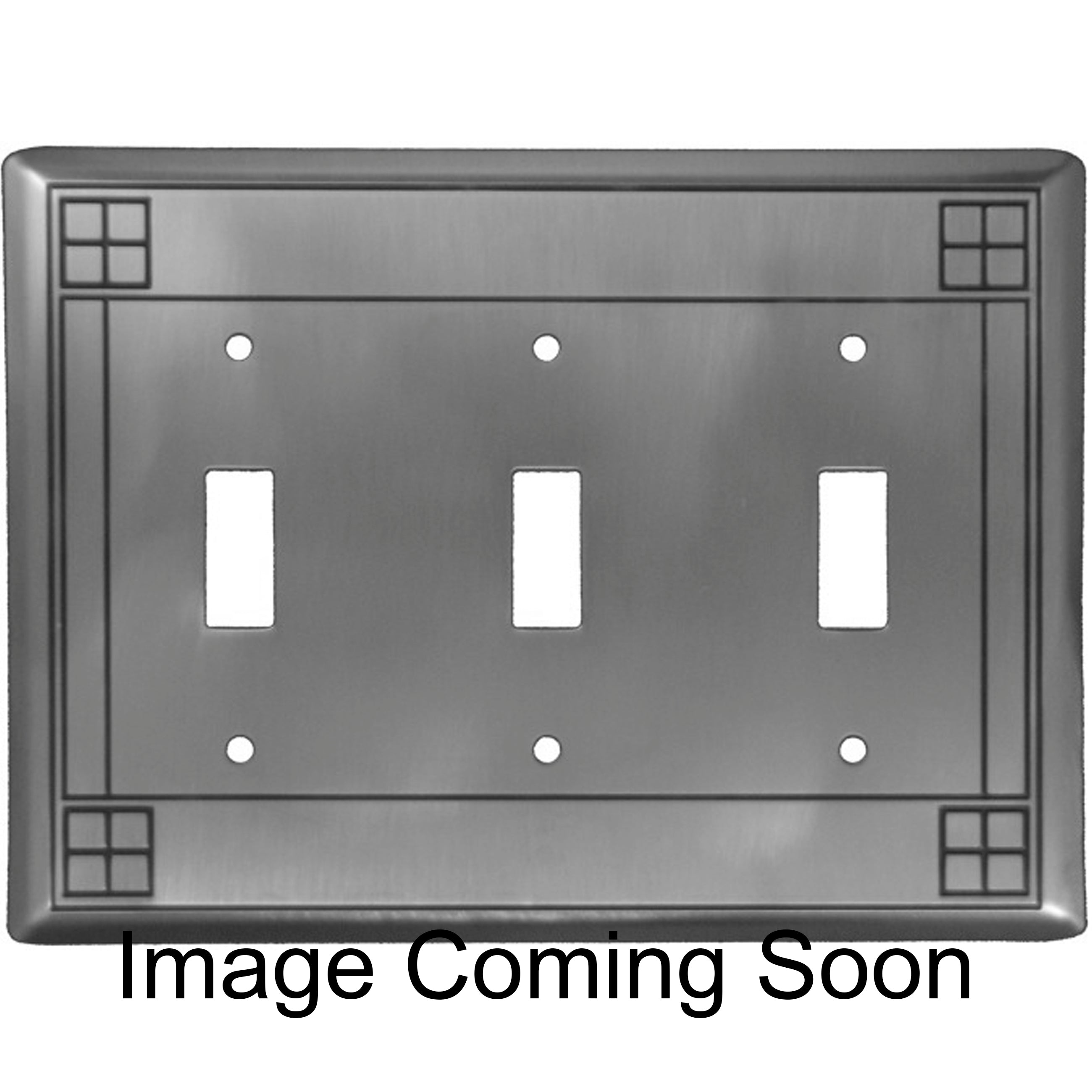 Arts and Crafts Oil Rubbed Copper Triple Toggle Switchplate:Wallplatesonline.com