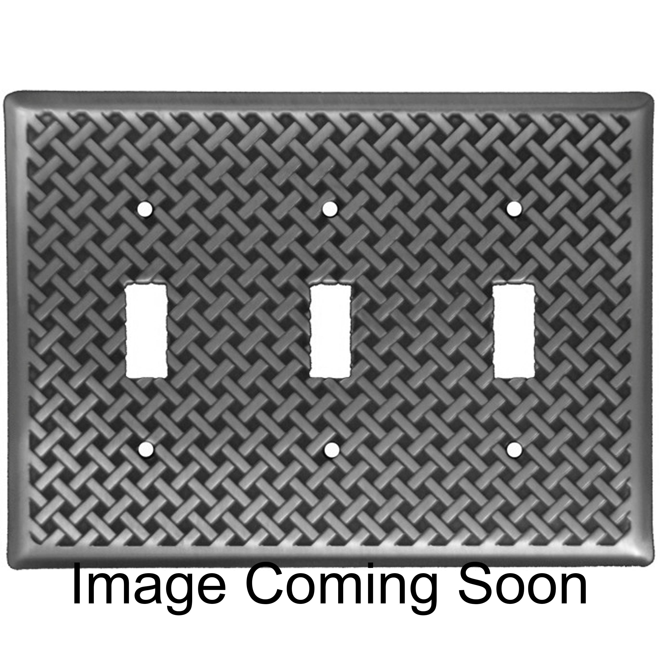 Weave Stainless Steel Triple Toggle Switchplate