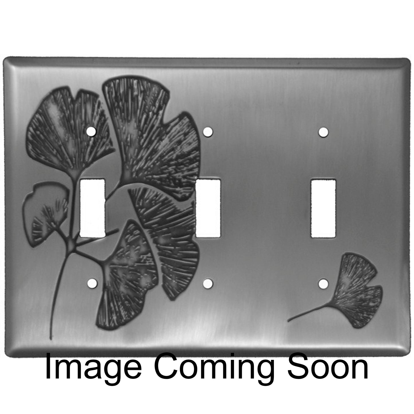 Ginkgo Stainless Steel Triple Toggle Switchplate