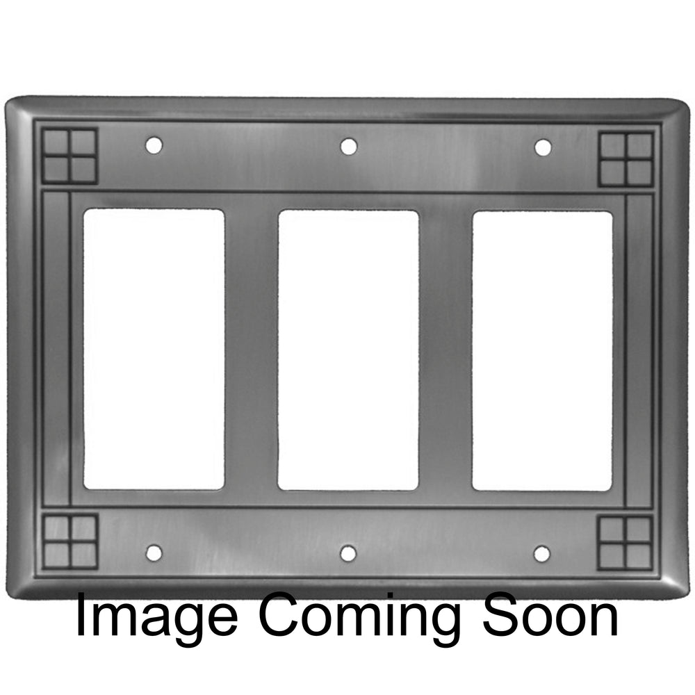 Arts and Crafts Oil Rubbed Copper Triple Rocker Switchplate