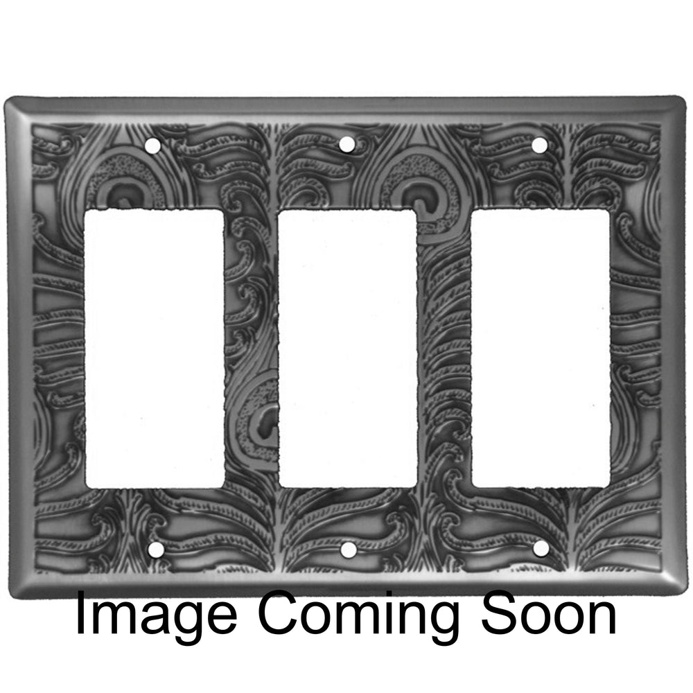 Peacock Oil Rubbed Copper Triple Rocker Switchplate
