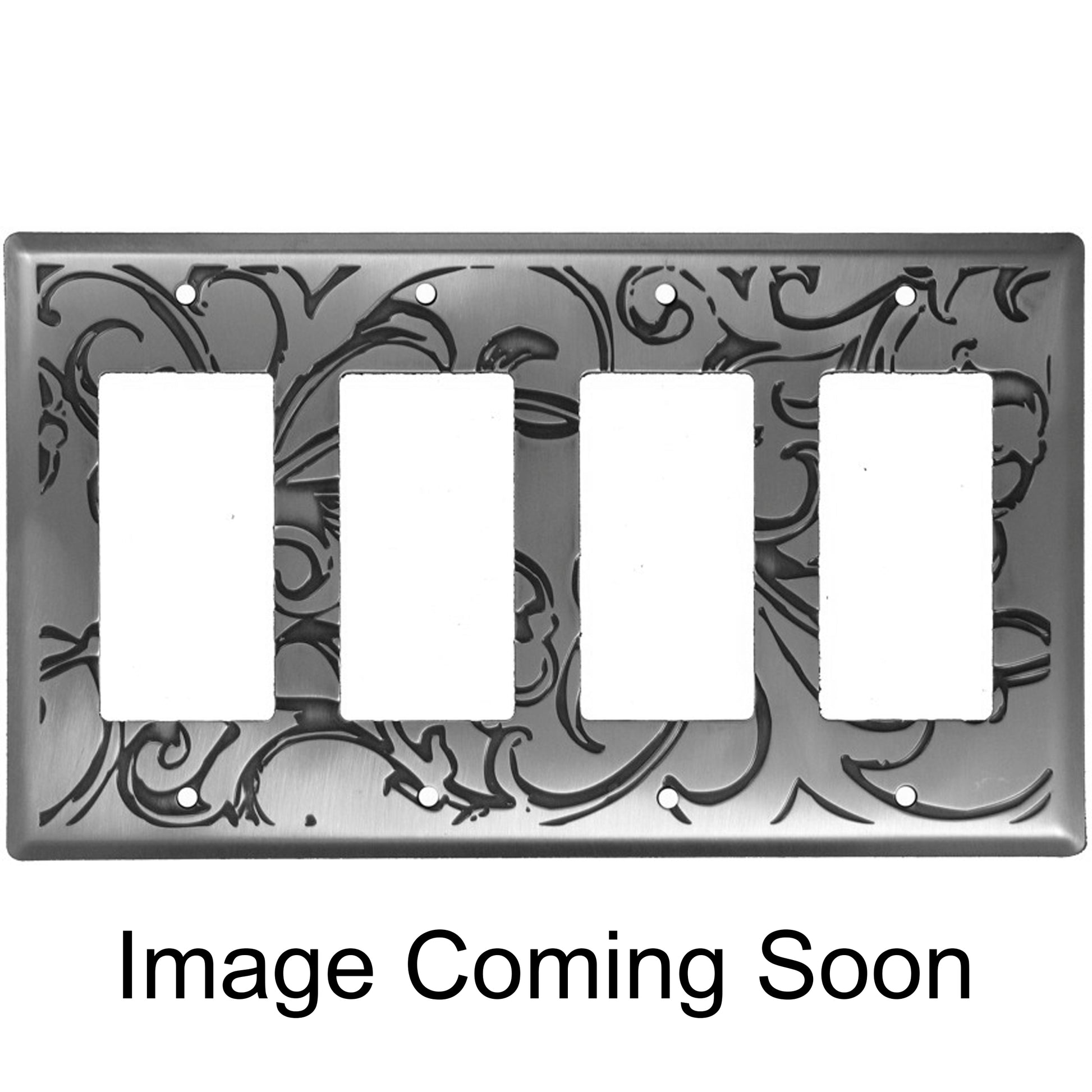 Victorian Stainless Steel 4 Rocker Switchplate