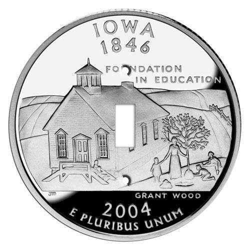 Iowa State Coin Switchplate:Wallplatesonline.com