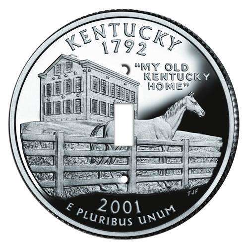 Kentucky State Coin Switchplate:Wallplatesonline.com