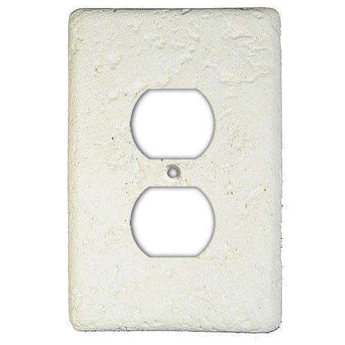 Linen Stone Duplex Outlet Switchplate - Wallplatesonline.com