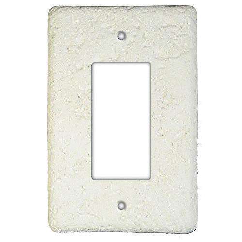 Linen Stone Single Rocker Switchplate - Wallplatesonline.com