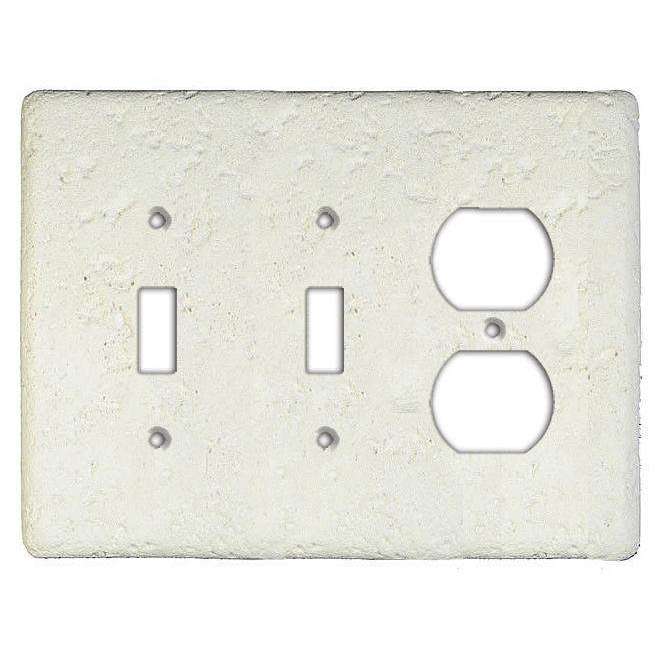 Stonique Linen Stone 2 Toggle / Duplex Switchplate