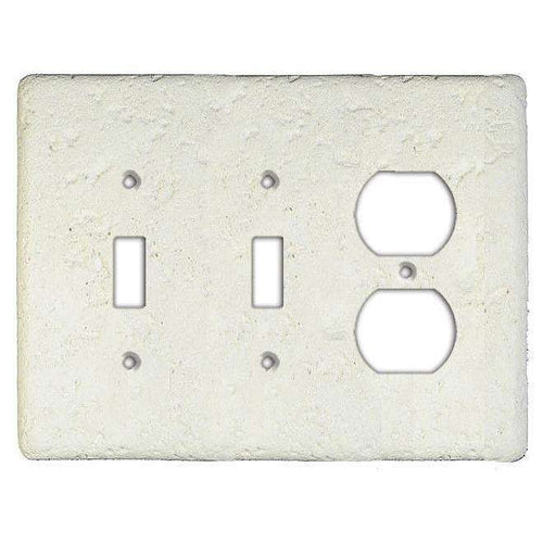Linen Stone 2 Toggle / Duplex Switchplate - Wallplatesonline.com