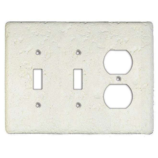 Linen Stone 2 Toggle / Duplex Switchplate - Wallplatesonline.com