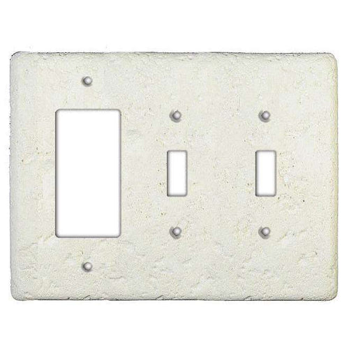 Linen Stone 2 Toggle / Rocker Switchplate - Wallplatesonline.com