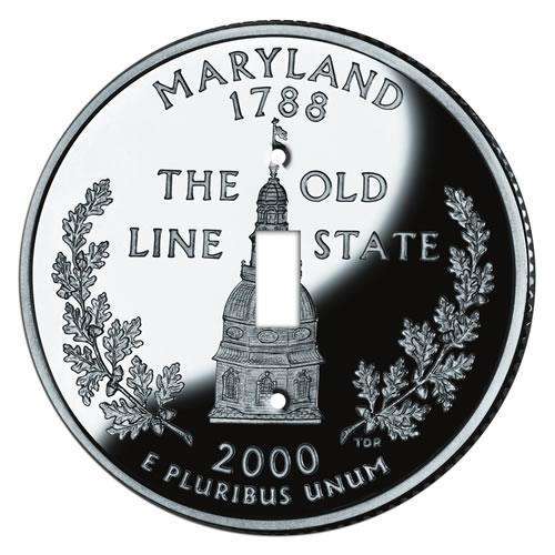 Maryland State Coin Switchplate:Wallplatesonline.com