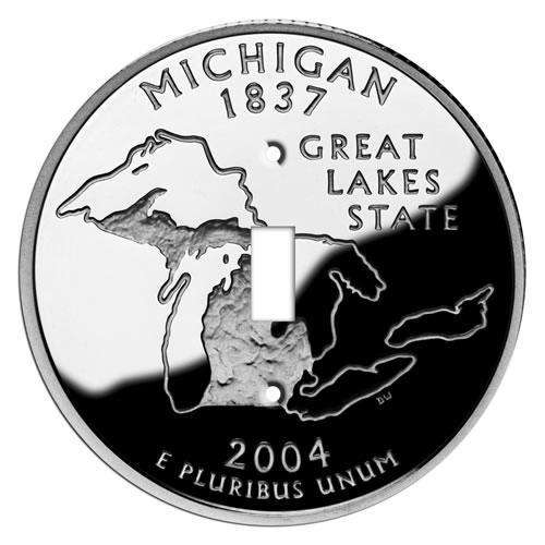Michigan State Coin Switchplate:Wallplatesonline.com