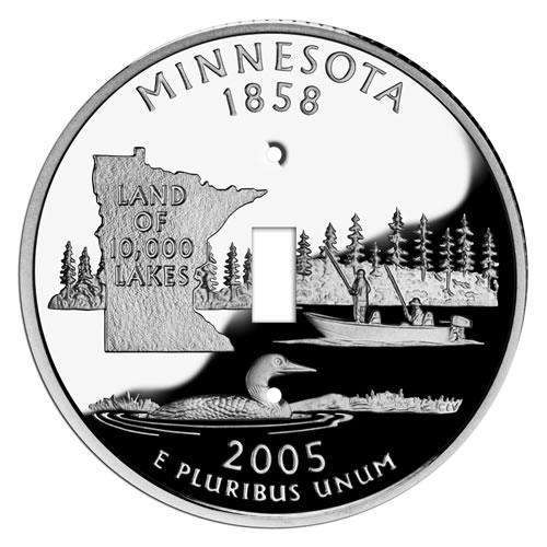 Minnesota State Coin Switchplate:Wallplatesonline.com