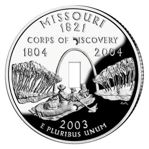 Missouri State Coin Switchplate:Wallplatesonline.com