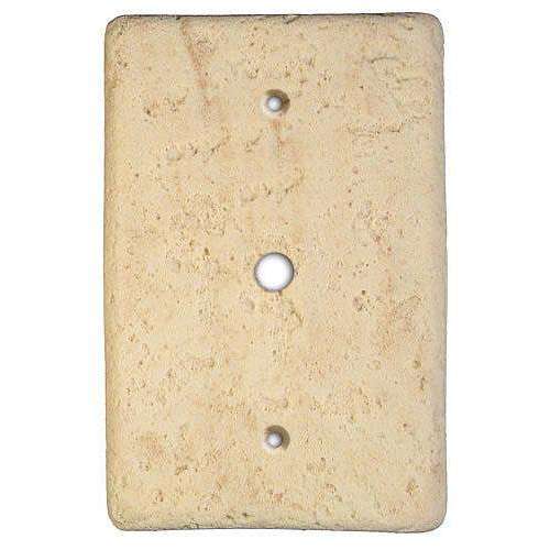 Mocha Stone Cable Switchplate - Wallplatesonline.com