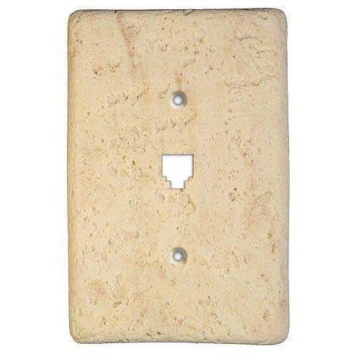 Mocha Stone Phone Switchplate - Wallplatesonline.com