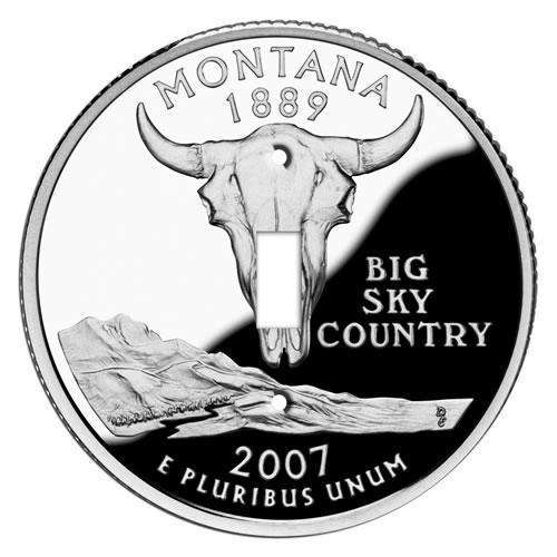 Montana State Coin Switchplate:Wallplatesonline.com