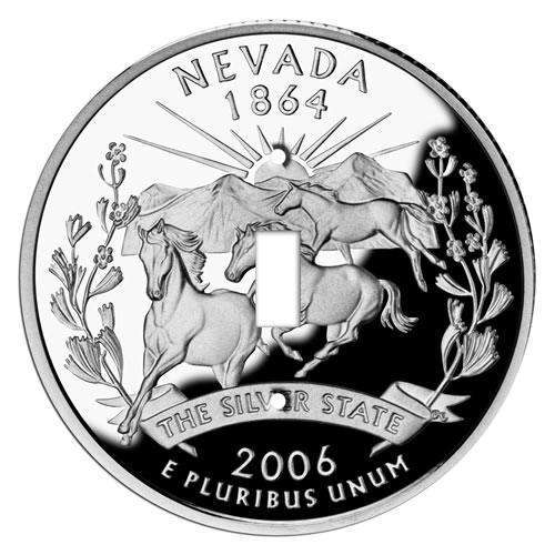 Nevada State Coin Switchplate:Wallplatesonline.com