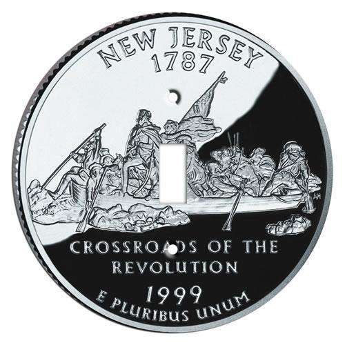 New Jersy State Coin Switchplate:Wallplatesonline.com