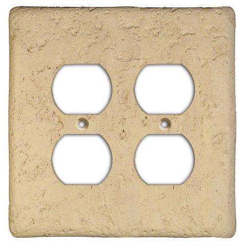Noce Stone 2 Duplex Outlet Switchplate - Wallplatesonline.com
