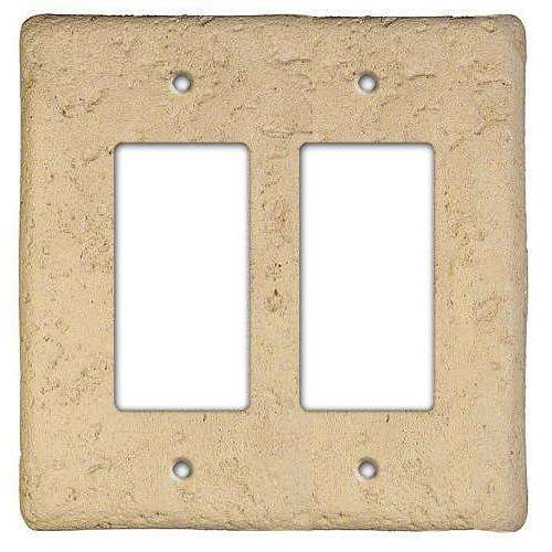 Stonique Noce Stone Double Rocker Switchplate