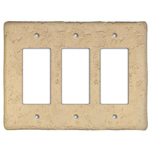 Noce Stone Triple Rocker Switchplate - Wallplatesonline.com