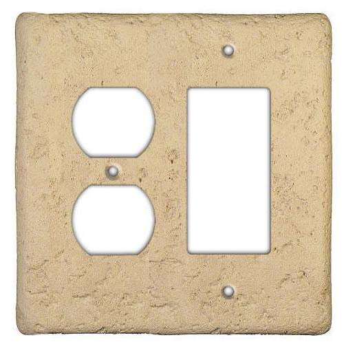 Stonique Noce Stone Duplex / Rocker Switchplate