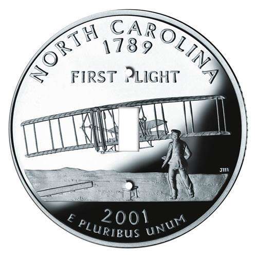 North Carolina State Coin Switchplate