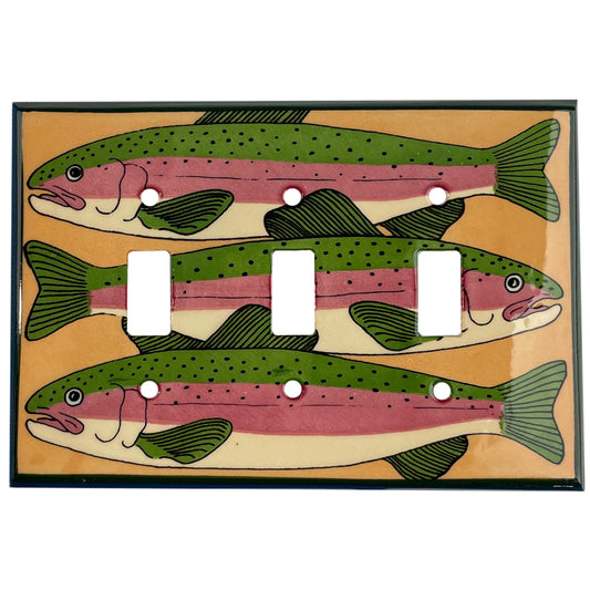Trout Cover Plates 3 Toggle Wallplate