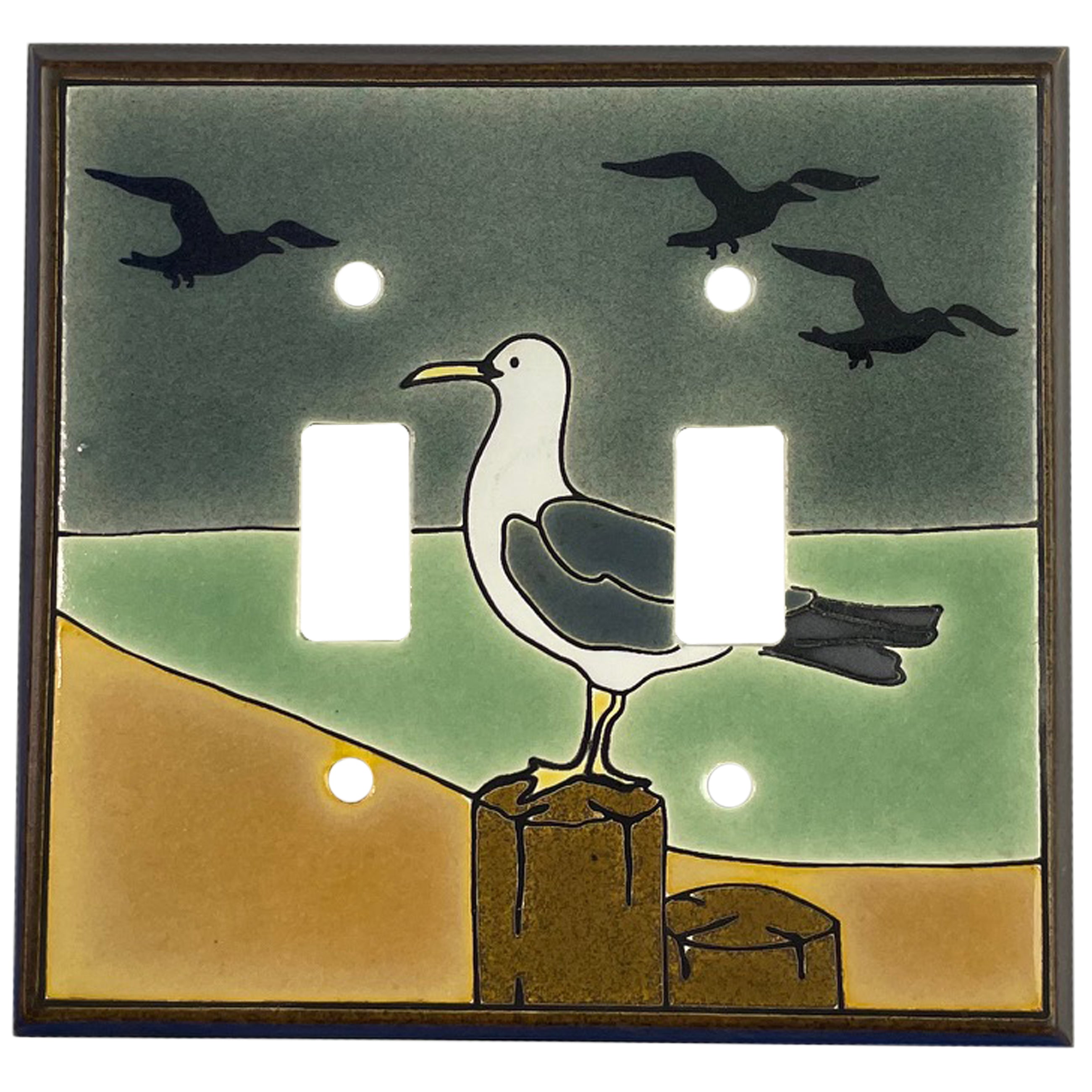 Seagull Single Covers Plates 2 Toggle Wallplate