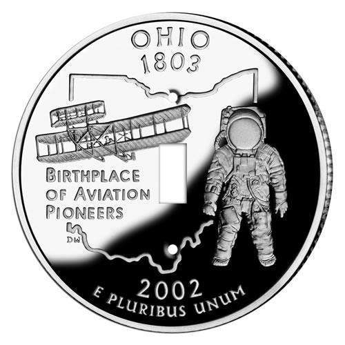 Ohio State Coin Switchplate:Wallplatesonline.com