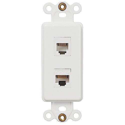 ROCKER INSERT WHITE 1 PHONE 1 DATA