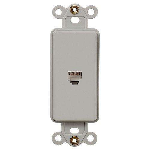 ROCKER INSERT GRAY 1 PHONE JACK - Wallplatesonline.com