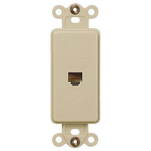 ROCKER INSERT Ivory 1 PHONE JACK
