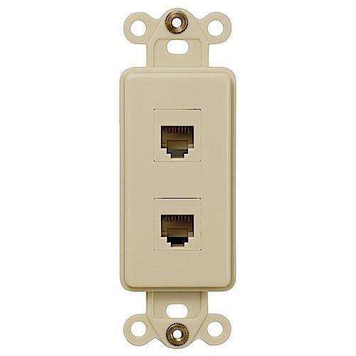 ROCKER INSERT Ivory 2 PHONE JACK - Wallplatesonline.com