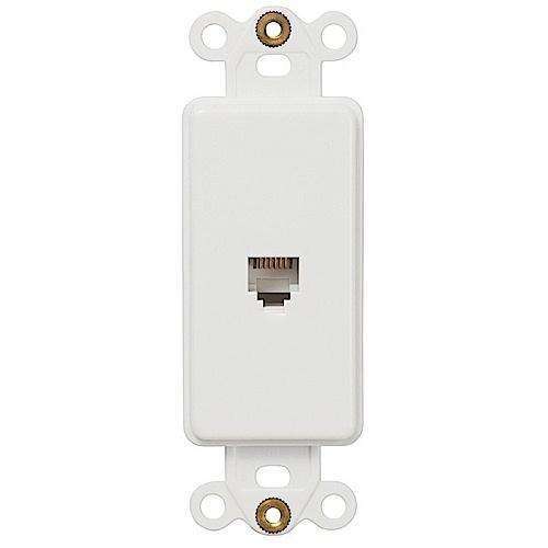 ROCKER INSERT WHITE 1 PHONE JACK - Wallplatesonline.com