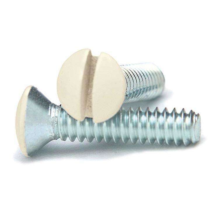 Almond 3/4 Inch Wallplate Screws 10PK